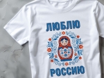 Футболка Люблю Россию